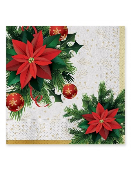 20 TOVAGLIOLI 33X33 CHRISTMAS MOOD - L'Officina delle feste