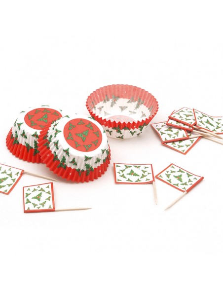 24 PIROTTINI CARTA AGRIFOGLIO CM5.2X3 CON 24 PICK - L'Officina