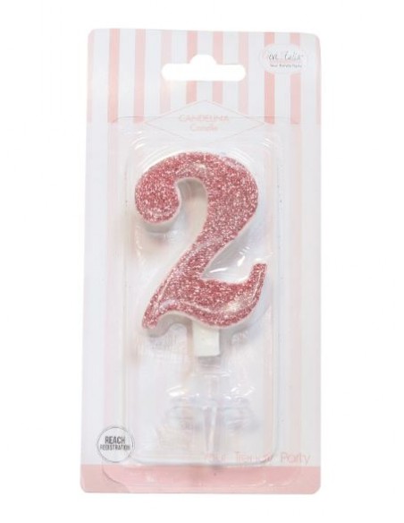 CANDELA GLITTER ROSA GOLD N° 2 CM. 9,5 H. - L'Officina delle CANDELA GLITTER ROSA GOLD N° 2 CM. 9,5 H. - L'Officina delle