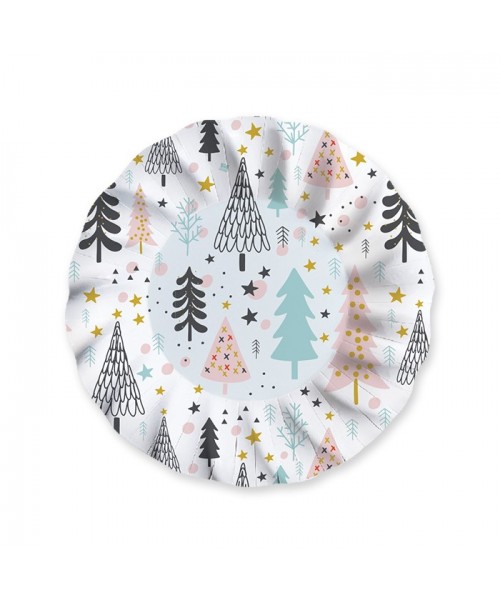 6 Piatti Fondi Ø 24 cm Christmas Vibes - L'Officina delle feste