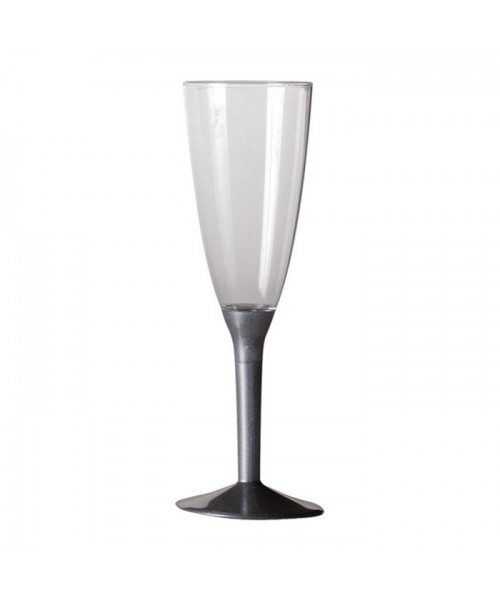 BASI FLUTE PLASTICA ARGENTO SATINATO H.8 CM CONF. 20PZ -