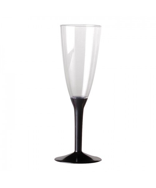 BASI FLUTE PLASTICA NERO H.8 CM CONF. 20PZ - L'Officina delle