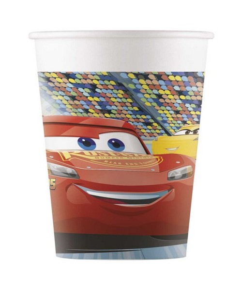 BICCHIERE CARTA CARS 3 10PZ - L'Officina delle feste