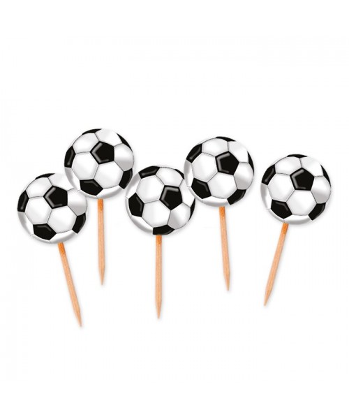 25 PICKS SAGOMATI PALLONE DA CALCIO 4X7CM - L'Officina delle