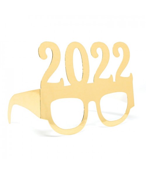 6 OCCHIALI IN CARTA 2022 ORO METAL - L'Officina delle feste