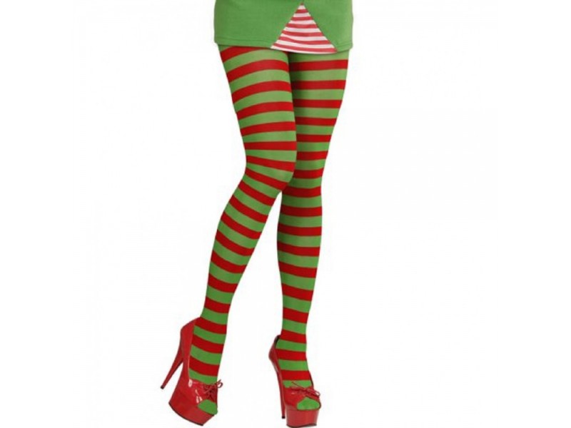 COLLANT RIGATI ROSSO/VERDE" 70 DEN - L'Officina delle feste