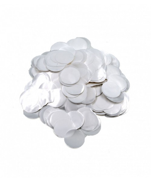CORIANDOLI/ CONFETTI PLASTICA BIANCO PERLA 2,3MM 15GR -