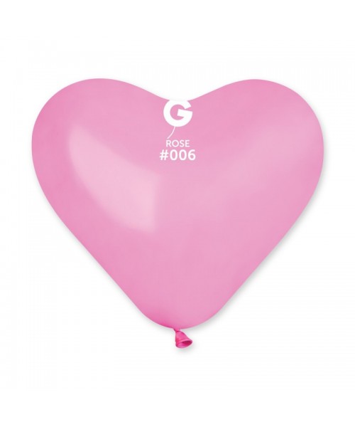 CUORE LATTICE 10" PZ.100 ROSE 25CM - L'Officina delle feste