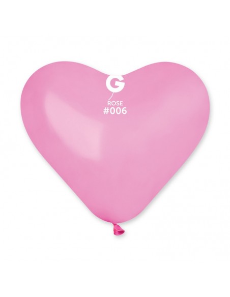 CUORE LATTICE 10" PZ.100 ROSE 25CM - L'Officina delle feste