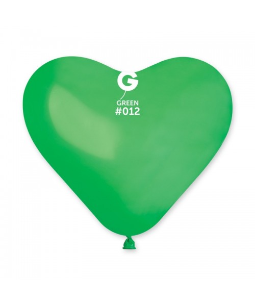 CUORE LATTICE 10" PZ.100 VERDE 25CM - L'Officina delle feste