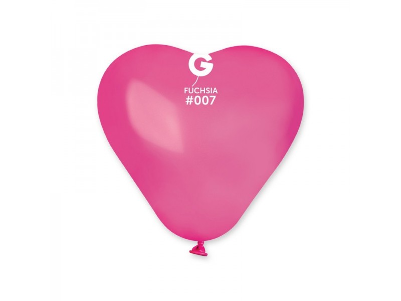 CUORE LATTICE 6" PZ.100 FUXIA 16CM - L'Officina delle feste