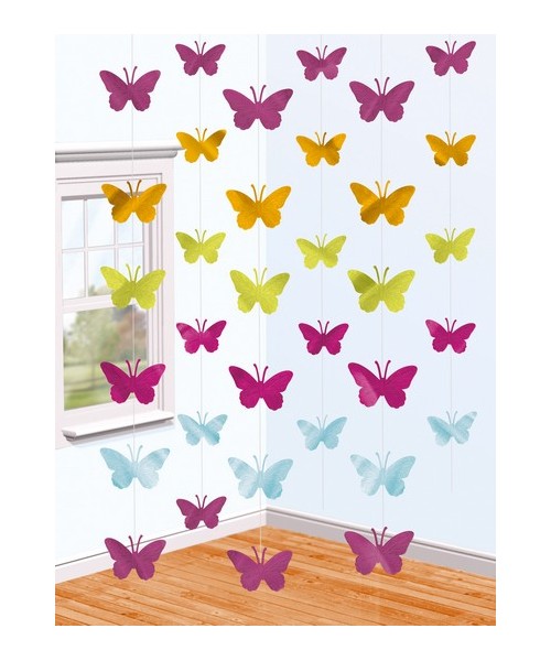 DEC. STRING BUTTERFLY 6PZ DA 2,20MT - L'Officina delle feste