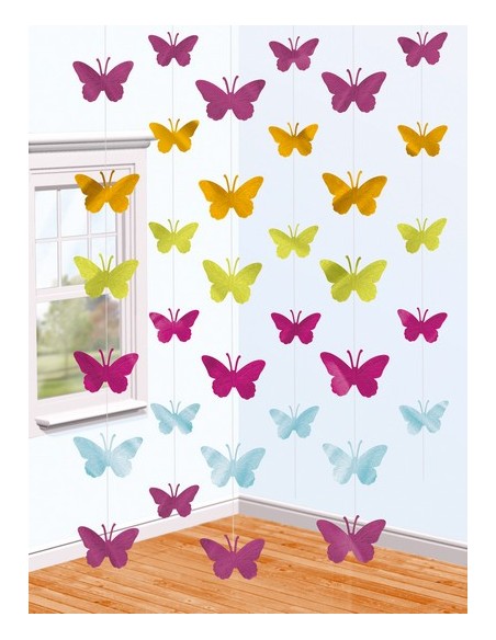 DEC. STRING BUTTERFLY 6PZ DA 2,20MT - L'Officina delle feste