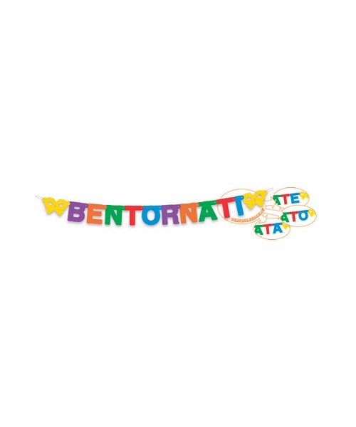 Festone Bentornata/e/i/o - L'Officina delle feste