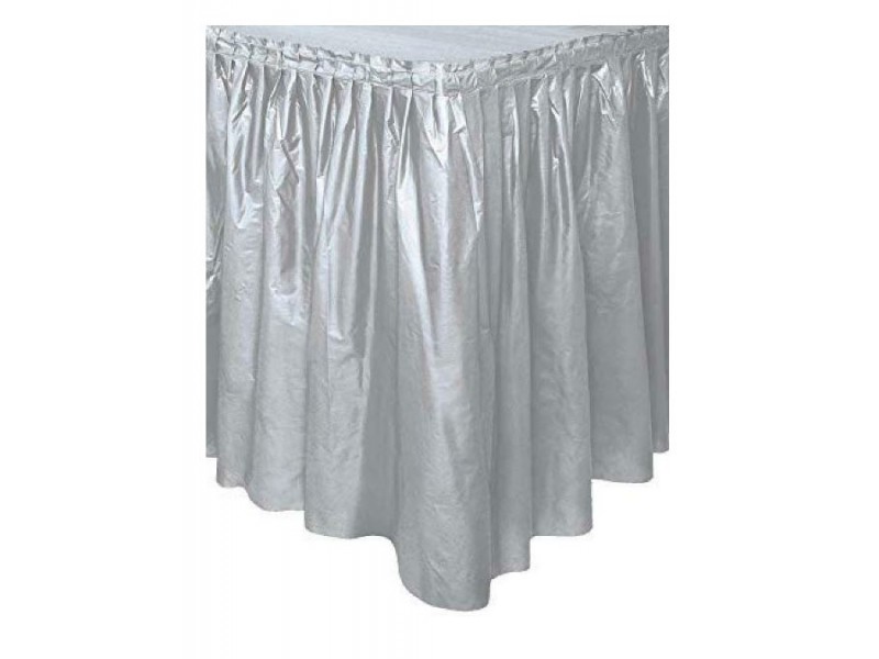 GONNA GIROTAVOLA PLASTICA 73*426 SILVER - L'Officina delle feste