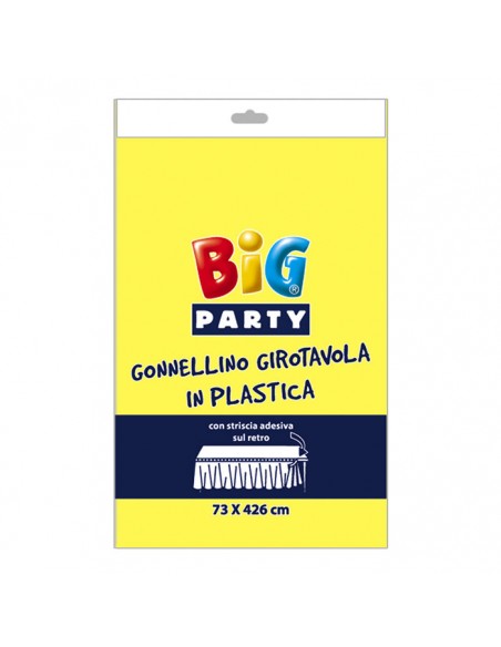 GONNA GIROTAVOLA PLASTICA GIALLA CM. H.73 x 426 - L'Officina