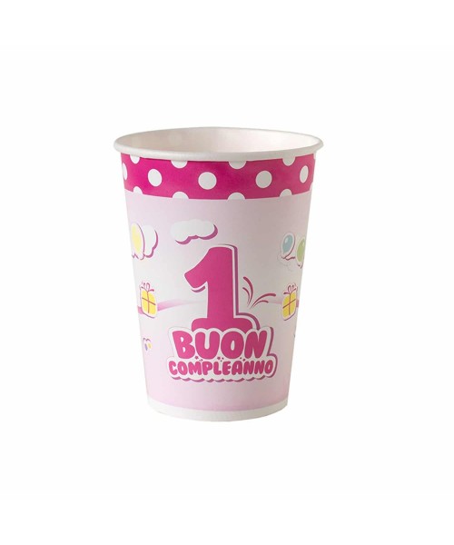 BICCHIERE I COMPL. ROSA 200 CC 10 PZ