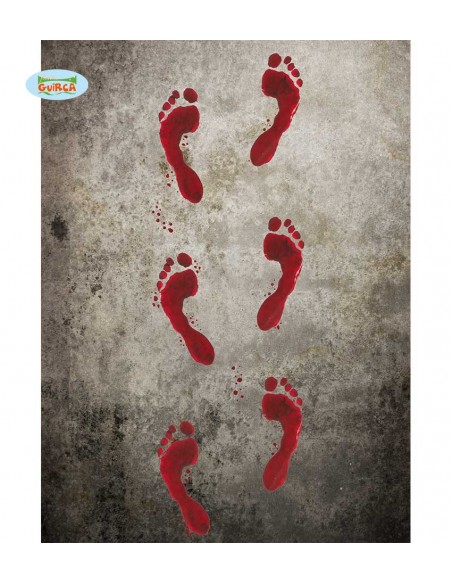 IMPRONTE SANGUE ADESIVE 25X45 CMS - L'Officina delle feste