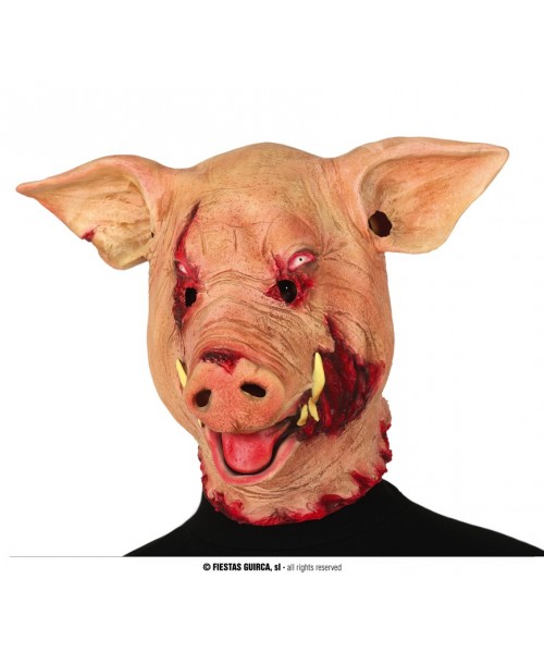 MASCHERA MAIALE TERRORE PVC - L'Officina delle feste