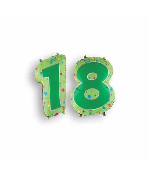 MYLAR NUMERO  18  DES.VERDE L. H 60