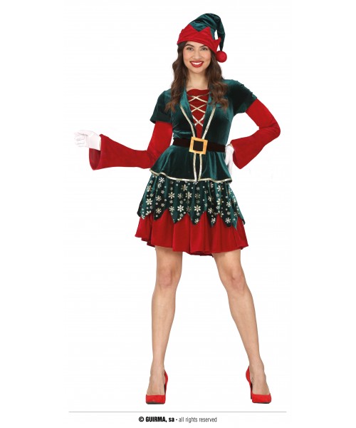 COSTUME ELFA ADULTA 42-44 TG. L - L'Officina delle feste