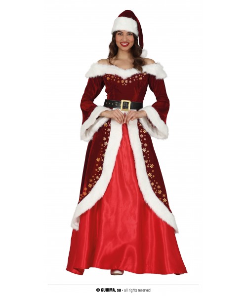 COSTUME MAMMA NATALINA DELUXE 40-42 TG. M - L'Officina delle