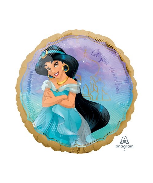 PALLONE MYLAR 18" PRINCIPESSA JASMINE 45CM - L'Officina delle