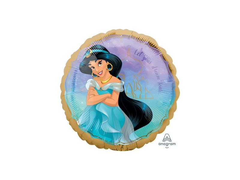 PALLONE MYLAR 18" PRINCIPESSA JASMINE 45CM - L'Officina delle