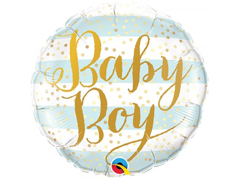 PALLONE MYLAR 18" BABY BOY 45CM - L'Officina delle feste
