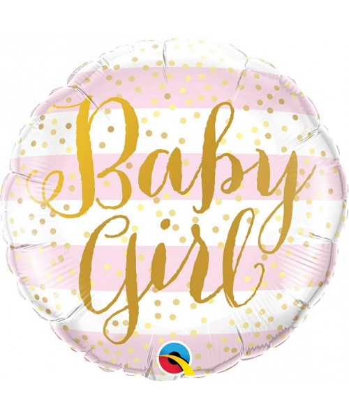 PALLONE MYLAR 18" BABY GIRL 45CM - L'Officina delle feste