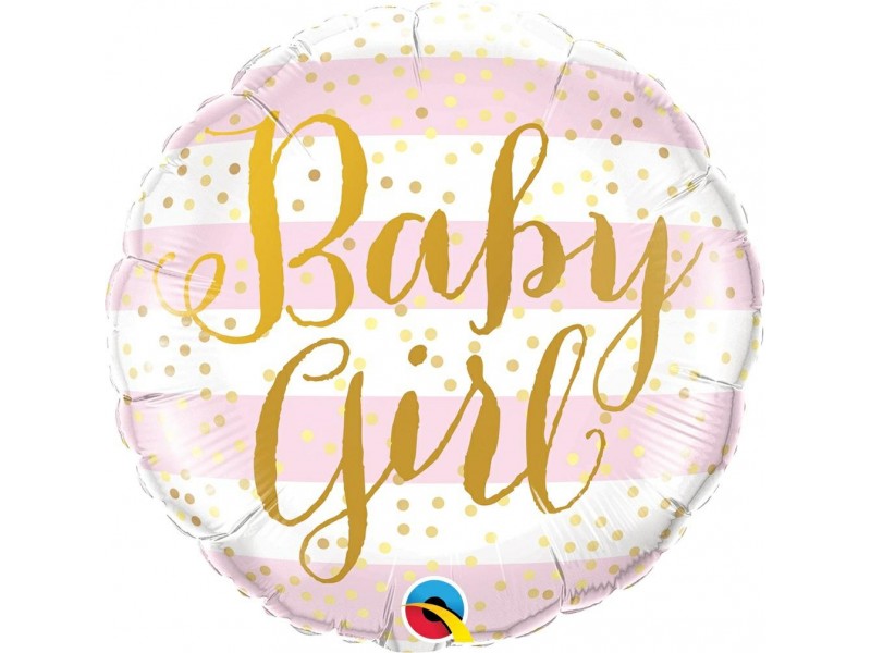 PALLONE MYLAR 18" BABY GIRL 45CM - L'Officina delle feste