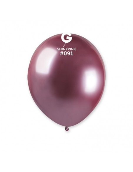 PALLONE LATTICE 5"/13CM SHINY PINK 100PZ - L'Officina delle