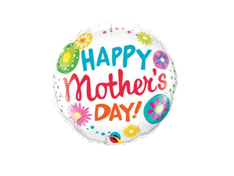 PALLONE MYLAR 18" HAPPY MOTHER'S DAY! 45CM - L'Officina delle