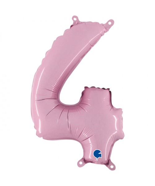 NUMERO MYLAR MEDIO ROSA 4 CM. 35 - L'Officina delle feste