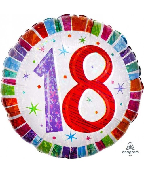 PALLONE MYLAR 18" 45CM PRISMATICO COLOR 18 - L'Officina delle