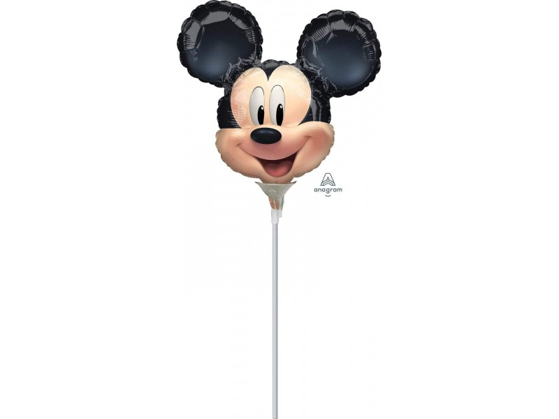 Palloncino testa MONOCOLORE di Topolino/Minnie blu 61cm (24)