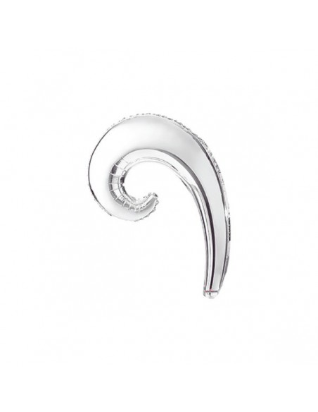 PALLONE KURLY WAVE ARGENTO MINI 14" 5PZ. - L'Officina delle
