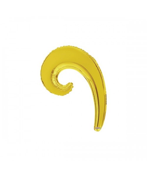 PALLONE KURLY WAVE ORO MINI 14" 5PZ. - L'Officina delle feste
