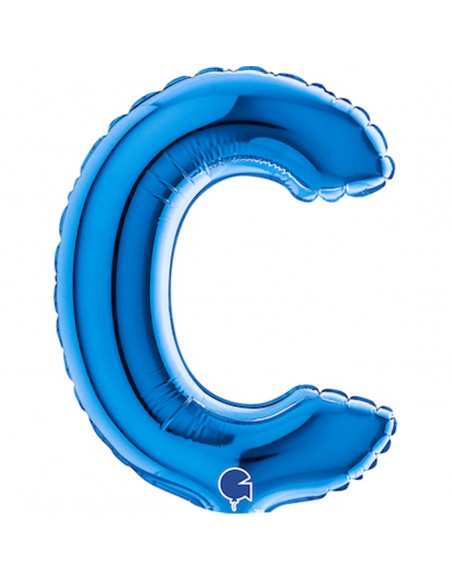 PALLONE LETTERA MINI "C" BLU CM.18 - L'Officina delle feste