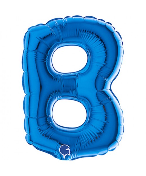 PALLONE LETTERA MINI "B" BLU CM.18 - L'Officina delle feste