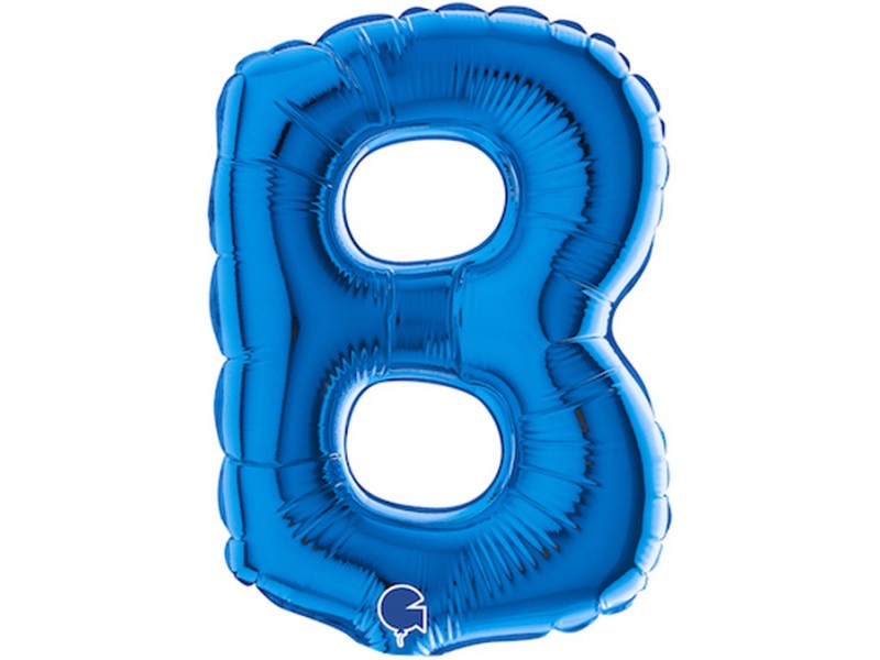 PALLONE LETTERA MINI "B" BLU CM.18 - L'Officina delle feste