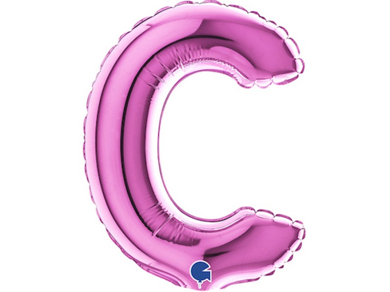 PALLONE LETTERA MINI "C" FUXIA CM.18 - L'Officina delle feste