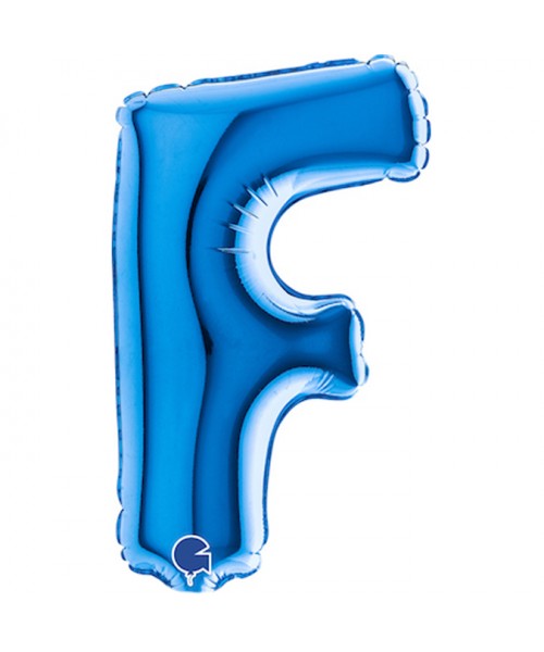 PALLONE LETTERA MINI "F" BLU CM.18 - L'Officina delle feste