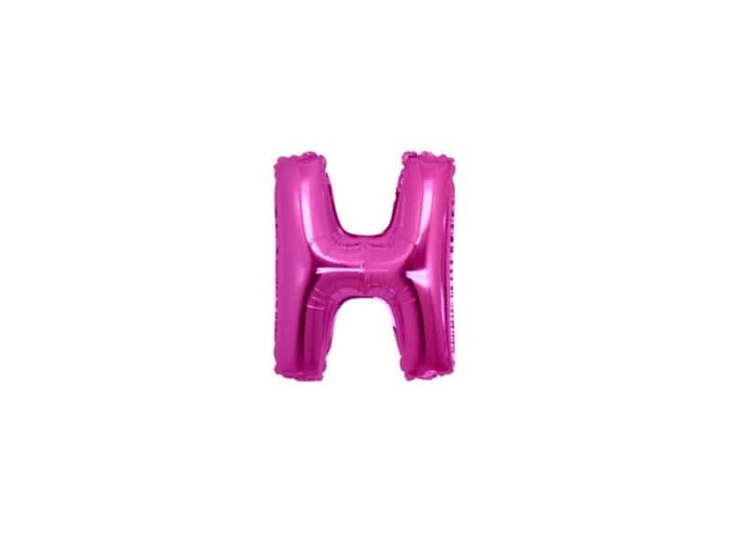 PALLONE LETTERA MINI "H" FUXIA CM.18 - L'Officina delle feste