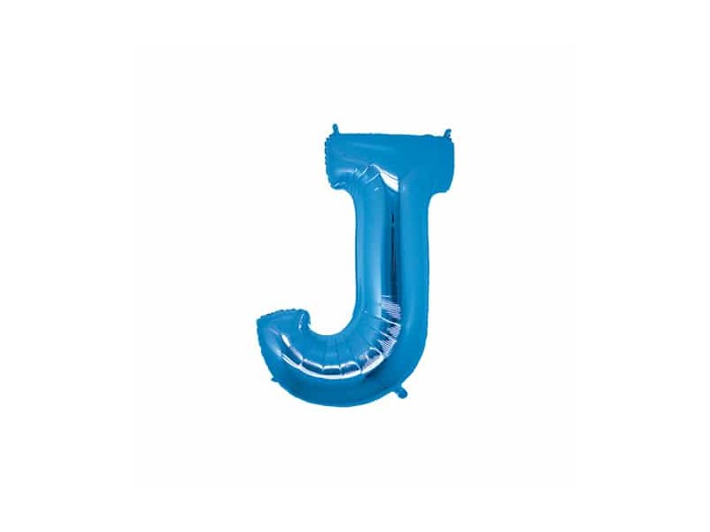 PALLONE LETTERA MINI "J" BLU CM.18 - L'Officina delle feste