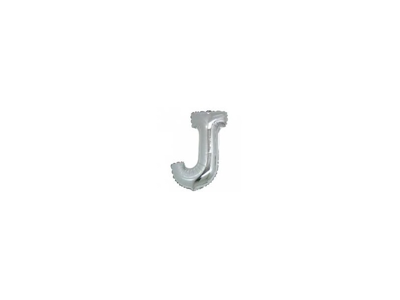 PALLONE LETTERA MINI "J" ARGENTO CM.18 - L'Officina delle feste