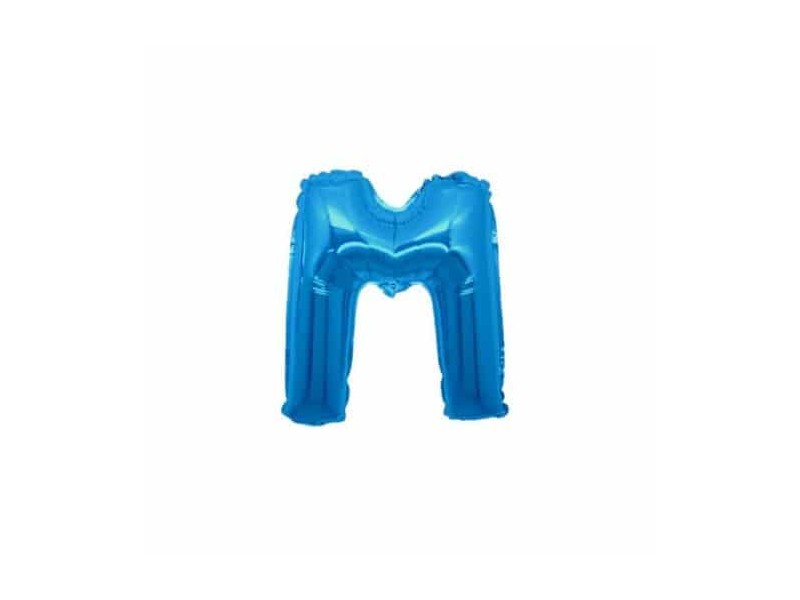 PALLONE LETTERA MINI "M" BLU CM.18 - L'Officina delle feste