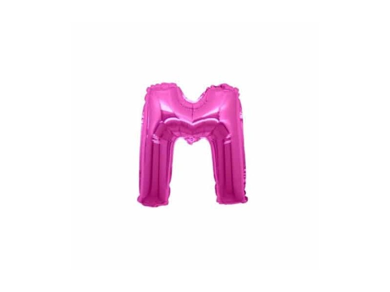 PALLONE LETTERA MINI "M" FUXIA CM.18 - L'Officina delle feste