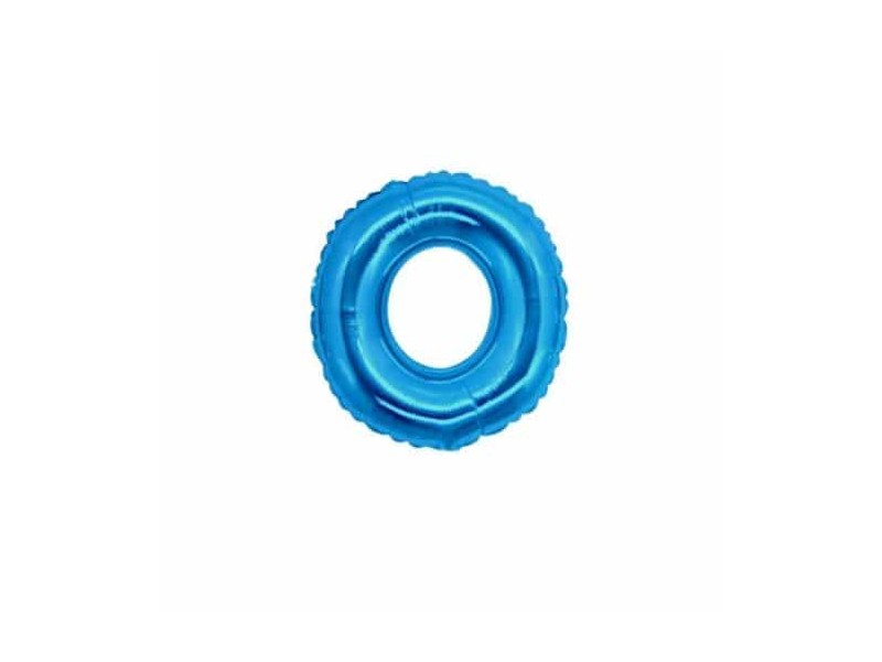 PALLONE LETTERA MINI "O" BLU CM.18 - L'Officina delle feste