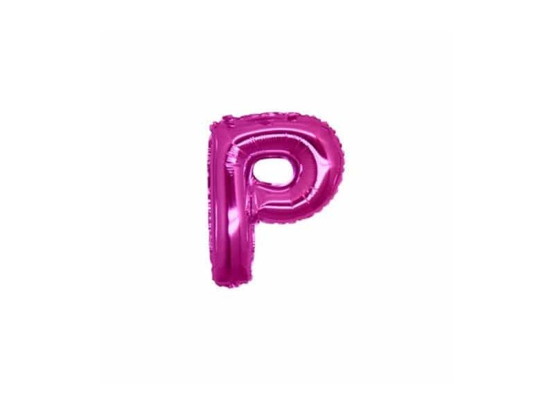 PALLONE LETTERA MINI "P" FUXIA CM.18 - L'Officina delle feste